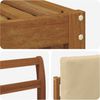 vidaXL Outdoor-Sofagarnitur mit Kissen 4 pcs Natur und Beige 3374613 Bild 5