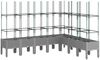 vidaXL Pflanzkübel mit Rankgitter Hellgrau 200x160x142,5 cm PP 367972 Bild 2