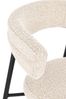 Esszimmerstuhl Aimala 4er-Set aus Boucle, modernes Design, elfenbein, gepolstert und bequem Bild 5