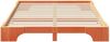 vidaXL Bettrahmen Braun 140 x 220 cm Massives Kiefernholz 872922 Bild 4