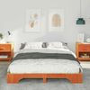 vidaXL Bettrahmen Braun 140 x 220 cm Massives Kiefernholz 872922 Bild 3