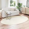 vidaXL Bereichsteppiche Oval HUARTE Creme 160 x 230 cm 100 %Polyester 4103625 Bild 3