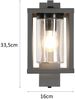 LED Außenwandleuchte in Laternenoptik, Höhe 33cm, Anthrazit Bild 4