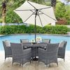 Sekey 220 cm Sonnenschirm mit Kurbel und Auto Kippen,Marktschirm für Terrasse,Balkon & Garten,Windfest Stabil UPF 50+ Bild 2
