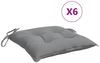 vidaXL Stuhlkissen 6 Stk. Grau 40x40x7 cm Oxford-Gewebe 361455 Bild 2
