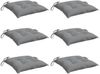 vidaXL Stuhlkissen 6 Stk. Grau 40x40x7 cm Oxford-Gewebe 361455 Bild 3