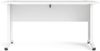 Dmora Schreibtisch Ascorbato, Mehrzweckschreibtisch, Bürotisch für PC, Eckschreibtisch, 150x80 h75 cm, Weiß Bild 4