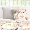 Bettwäsche Bierbaum Mako Satin 5325-90 Blumen grau altrosa 135x200 Bild 3