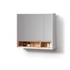 Livinity® Badezimmerspiegelschrank Temo, Weiß, 80 x 72 cm (1-St) Bild 4