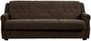Sofa 3-Sitzer mit Bettfunktion Kaylyn Flockstoff braun Bild 2