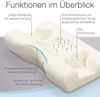 ELONEO Seitenschläferkissen mit Aloe Vera 3D Bezug, 2-tlg, Hausstauballergiker geeignet Bild 4