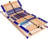 stabiler Lattenrost 100% BUCHE - Kopf- und Fußteil verstellbar - SCHULTERFRÄSUNG, 7 Zonen, 44 Federleisten, Härte-Regulierung, Mittelgurt - VARIO COMFORT 44® - 100% fertig montiert (70x190 cm) Bild 2