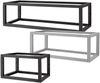 Aluments Quader-Rack Regal in SCHWARZ mit 30 cm Höhe und 90 cm Breite / Regalsystem / Modulregal Bild 1