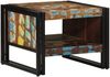 Couchtisch, Sofatisch Mehrfarbig 50x50x38 cm Altholz Massivholz Bild 2