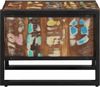 Couchtisch, Sofatisch Mehrfarbig 50x50x38 cm Altholz Massivholz Bild 5