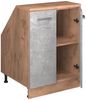Küchenschrank für Dachschrägen R-Line Beton 60 cm mit 2 Türen, Schrankkorpus 60 cm Tiefe Vicco Bild 3