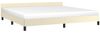 vidaXL Bettgestell mit Kopfteil ohne Matratze Creme 200x200 cm 347521 Bild 3