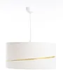 BPS Koncept 01A-062-40 Hängeleuchte SWING Velourss auf PVC-Basis weiß, gold 1xE27 60W H:102 Ø40cm dimmbar Bild 3