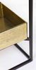 Beistelltisch Alivam aus Stahl und Glas, modern, schwarz-gold, quadratisch, 62 cm Bild 5