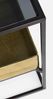 Beistelltisch Alivam aus Stahl und Glas, modern, schwarz-gold, quadratisch, 62 cm Bild 4