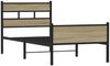 vidaXL Bettgestell ohne Matratze Sonoma-Eiche 75x190 cm Holzwerkstoff 4017280 Bild 3