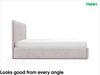 MEBLINI Polsterbett 180x200 mit Lattenrost ohne Matratze – BRIATORE – Dunkelbraun Samt – Doppelbett mit Bettkasten - Stauraumbett - Kopfteil Bett mit Stauraum Bild 5