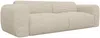 Vente-unique - POGNI Sofa SamtStoff Beige - B 97 cm x H 73 cm x L 245 cm Bild 3