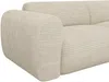 Vente-unique - POGNI Sofa SamtStoff Beige - B 97 cm x H 73 cm x L 245 cm Bild 4