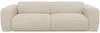 Vente-unique - POGNI Sofa SamtStoff Beige - B 97 cm x H 73 cm x L 245 cm Bild 2