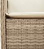 vidaXL 7-tlg. Garten-Essgruppe mit Kissen Beige Poly Rattan 3211973 Bild 5