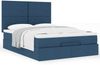 vidaXL Ottoman-Bett mit Matratze Blau 140x190 cm Stoff 3313077 Bild 4