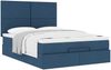 vidaXL Ottoman-Bett mit Matratze Blau 140x190 cm Stoff 3313077 Bild 5