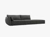 Micadoni Sofa Kaelle 4-Sitzer Rechts Chenille Over The Horizon Dunkelgrau Bild 2