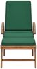vidaXL Sonnenliegen mit Auflagen 2 Stk. Massivholz Teak Grün 3054635 Bild 4