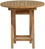 MiaMöbel Teak Beistelltisch/Klapptisch 50cm - rund Massivholz Teak Modern Bild 2