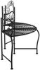 vidaXL Baumbank, Stahl Schwarz, 150 x 63,5 x 95 cm Bild 5