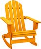 Schaukelstuhl, Relaxstuhl, Schaukelsessel Massivholz Tanne Orange Bild 1