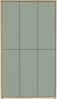 Schuhschrank >Alanna< 6 Türen, Salbei / Artisan Eiche Dekor - 109,2x191,9x34,9 cm (B/H/T) Bild 5