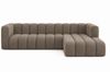 Kaiser Möbel Ecksofa Moderne aus Veloursstoff Salvador Grand L 318 cm, Ecksofa, Tiefe Sitzflächen,Premium-Velours Salvador,Design Soft-Cube Bild 2