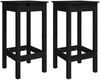 vidaXL Barstühle 2 Stk. Schwarz 40x40x78 cm Massivholz Kiefer 822141 Bild 2