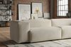 KAWOLA Sofa CELESTE 4-Sitzer Cord cremeweiß 72 x 114 x 302 cm Bild 5