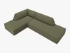 Micadoni Ecksofa Ruby 4-Sitzer Links Kord Scala Grün Bild 3