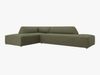Micadoni Ecksofa Ruby 4-Sitzer Links Kord Scala Grün Bild 2
