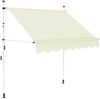 vidaXL Einziehbare Markise Handbetrieben 200 cm Cremeweiß 143694 Bild 2