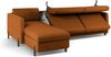 Micadoni Schlaf-Ecksofa Gloria 4-Sitzer Links Strukturierter Stoff Ziegel 205x140 Bild 4
