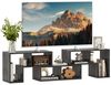 COSTWAY TV-Schrank Eckregal 3-teilig, ausziehbar, frei Kombinierbar Bild 4