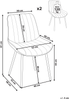 Esszimmerstuhl 2er Set DUBROVNIK Bouclé Helles Beige Bild 2