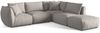Micadoni Modulares Ecksofa Chris 4-Sitzer Rechts Strukturierter Stoff Natur Bild 2