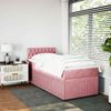 vidaXL Boxspringbett mit Matratze Rosa 90x200 cm Samt 3289949 Bild 4