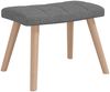 Schaukelstuhl mit Hocker Stoff Dunkelgrau [328019] Bild 4